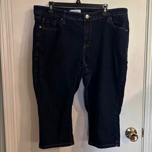 Lane Bryant denim mid-rise pedal pants